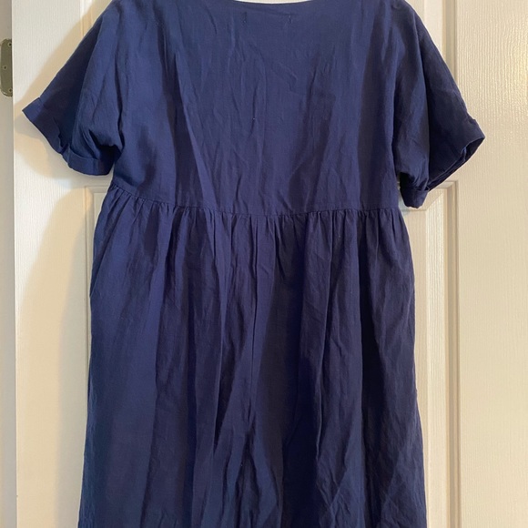 Babydoll Navy Blue Dress - Picture 4 of 4